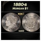 1880-s Morgan Dollar $1 Grades ms63