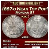 1887-o Morgan Dollar Near Top Pop! $1 ms65+ SEGS