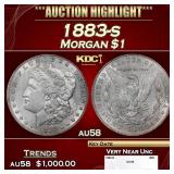 1883-s Morgan Dollar $1 au58 SEGS