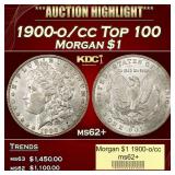 1900-o/cc Top 100 Morgan Dollar $1 ms62+ USCG
