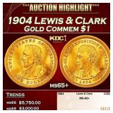 1904 Lewis & Clark Gold Commem Dollar 1 ms65+ SEGS