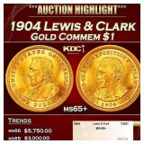 1904 Lewis & Clark Gold Commem Dollar 1 ms65+ SEGS