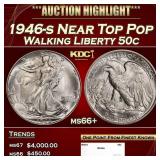 1946-s Walking Liberty Half Dollar Near Top Pop 50