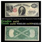 1917 Teehee/Burke $1 Large Size Legal Tender Note