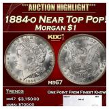 1884-o Morgan Dollar Near Top Pop! $1 ms67 SEGS