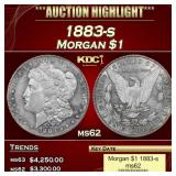 1883-s Morgan Dollar $1 ms62 USCG