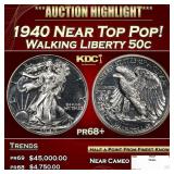 1940 Proof Walking Liberty Half Dollar Near Top Po