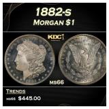 1882-s Morgan Dollar $1 Grades ms66