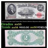 1917 $2 Large Size Legal Tender Note Thomas Jeffer