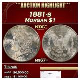 1881-s Morgan Dollar $1 ms67+ SEGS