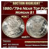 1880/79-s Morgan Dollar Near Top Pop $1 ms67+ SEGS