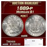 1889-p Morgan Dollar $1 ms66 SEGS