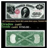 1917 Teehee/Burke $1 Large Size Legal Tender Note