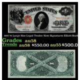 1917 Elliott/Burke $1 Large Size Legal Tender Note
