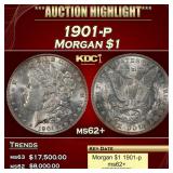 1901-p Morgan Dollar $1 ms62+ USCG