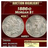 1886-o Morgan Dollar $1 ms62+ USCG