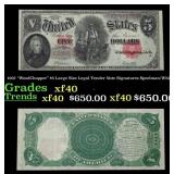 1907 Speelman/White $5 Large Size Legal Tender Not