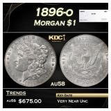 1896-o Morgan Dollar $1 au58 SEGS