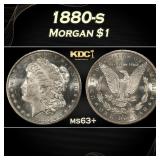 1880-s Morgan Dollar $1 Grades ms63+