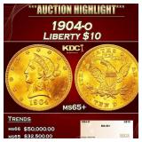 1904-o Gold Liberty Eagle $10 ms65+ SEGS