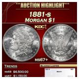 1881-s Morgan Dollar $1 ms67+ SEGS