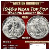 1946-s Walking Liberty Half Dollar Near Top Pop 50