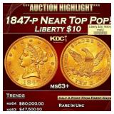 1850-p Gold Liberty Double Eagle $20 ms62 USCG