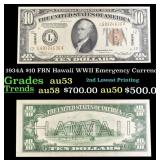 1934A $10 FRN Hawaii WWII Emergency Currency Grade