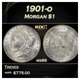 1901-o Morgan Dollar $1 Grades ms66