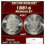 1881-s Morgan Dollar $1 ms67 SEGS