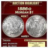 1886-o Morgan Dollar $1 ms62+ USCG