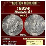 1883-s Morgan Dollar $1 ms62 USCG