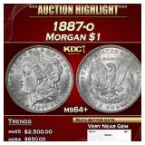 1887-o Morgan Dollar $1 ms64+ SEGS