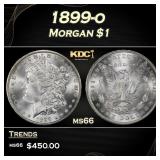 1899-o Morgan Dollar $1 Grades ms66