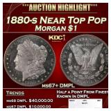 1880-s Morgan Dollar Near Top Pop $1 ms67+ DMPL SE