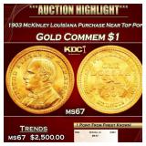 1903 McKinley Louisiana Purchase Gold Commem Dolla
