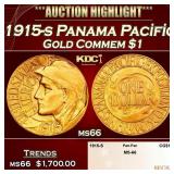 1915-s Panama Pacific Gold Commem Dollar 1 ms66 SE