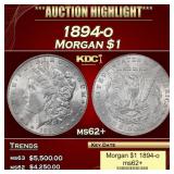 1894-o Morgan Dollar $1 ms62+ USCG