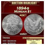 1894-s Morgan Dollar $1 ms62+ USCG