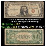 1935A $1 Silver Certificate Hawaii WWII Emergency