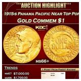 1915-s Panama Pacific Gold Commem Dollar Near Top