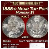 1888-o Morgan Dollar Near Top Pop! $1 ms66+ SEGS