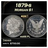 1879-s Morgan Dollar $1 Grades ms66 PL
