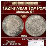 1921-s Morgan Dollar Near Top Pop! $1 ms66 SEGS