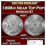 1898-o Morgan Dollar Near Top Pop! $1 ms67 SEGS
