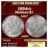 1894-o Morgan Dollar $1 ms62+ USCG