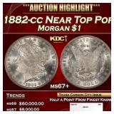 1882-cc Morgan Dollar Near Top Pop $1 ms67+ SEGS