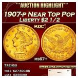 1907-p Gold Liberty Quarter Eagle Near Top Pop $2