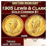 1905 Lewis & Clark Gold Commem Dollar 1 ms66 SEGS