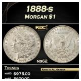 1888-s Morgan Dollar $1 Grades ms62